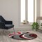 Flash Furniture Red 4' x 4' Modern Plush Abstract Area Rug KP-RG952-44-RD-GG - alternate 6